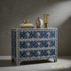 Blue and White Ornate Chest of Drawers | Luxury Handmade Chest of Drawer