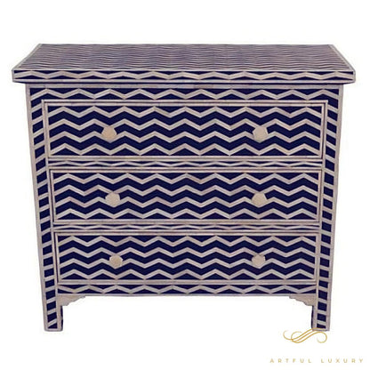 Black Bone Inlay dresser Antique Design | Luxury Handmade Dresser