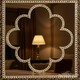 Elegant Decorative Wall Mirror with Floral Cutout Frame | Luxury Handmade Mirror