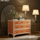 Honeycomb Pattern Wooden Chest of Drawers | Luxury Handmade Chest of Drawer