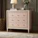 Pink and White Decorative 3-Drawer Chest | Luxury Handmade Dresser