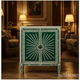 Handcrafted Green Bone Inlay Cabinet | Luxury Handmade Cabinet