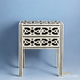 Black Spider Bedside Table Bone Inlay Handmade | Luxury Handmade Bedside Table