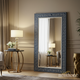 Large Elegant Greek Key Pattern Floor Mirror | Luxury Handmade Mirror