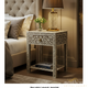 Intricately Designed Bone Inlay Nightstand | Luxury Handmade Bedside Table