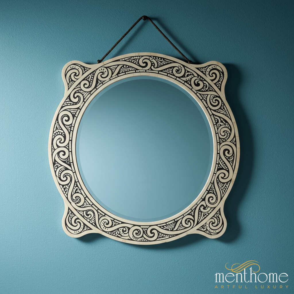 Elegant Vintage Wall Mirror | Luxury Handmade Mirror