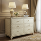 Elegant Bone Inlay Six-Drawer Dresser | Luxury Handmade Dresser
