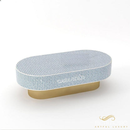 Handmade Bone Inlay Coffee Table Eye-Cut Design | Luxury Handmade Coffee Table