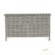 Handmade Bone inlay 7 Drawer dresser Black and White | Luxury Handmade Dresser