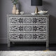 Bone Inlay Dresser( 42W X 30H X 18) Black Color | Luxury Handmade Dresser