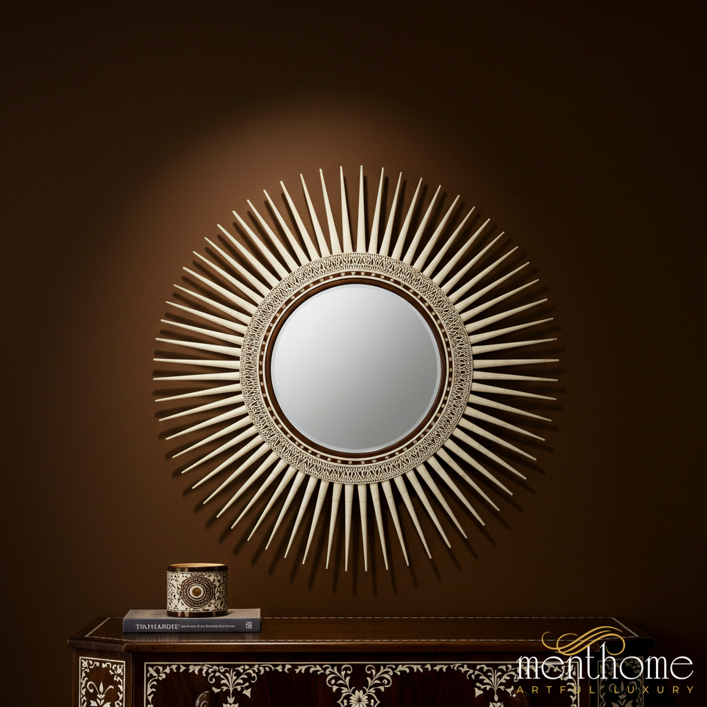 Sunburst Decorative Wall Mirror | Luxury Handmade Mirror