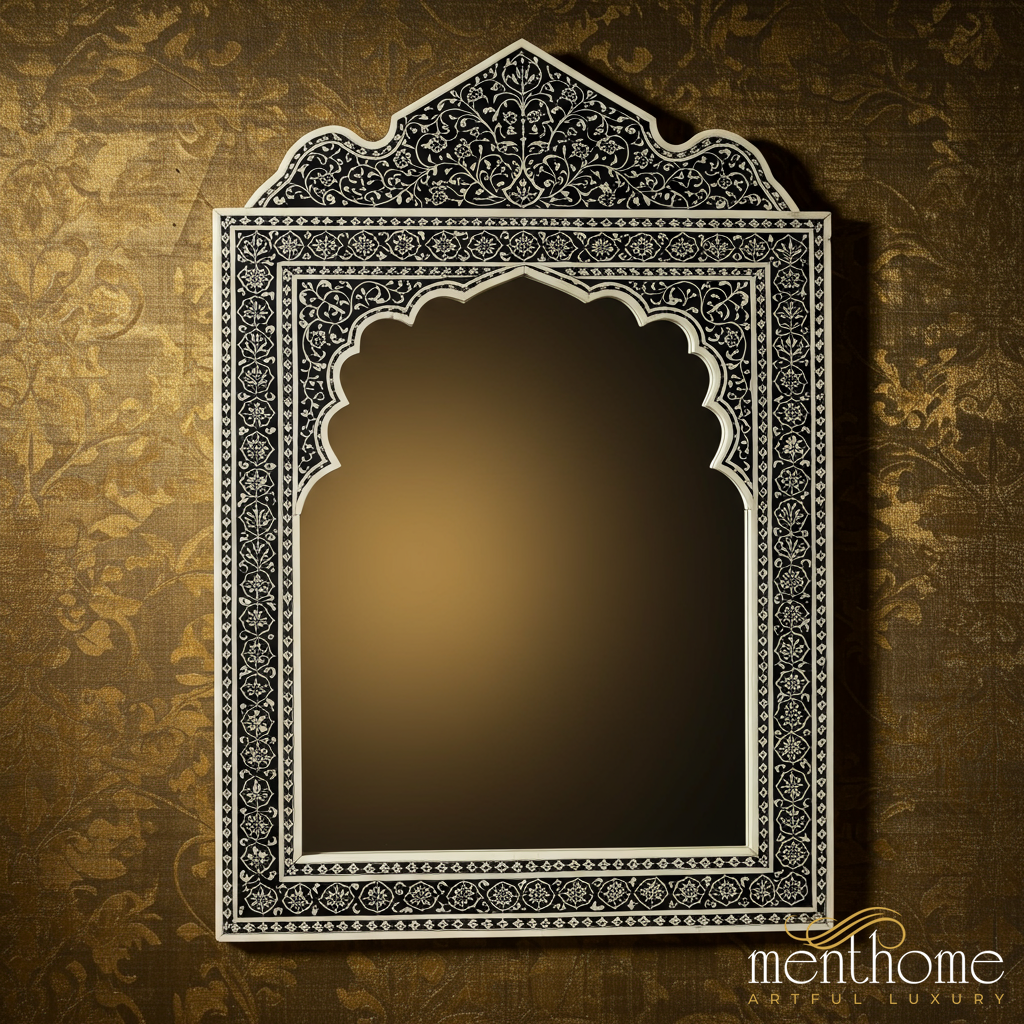 Ornate Traditional Arch Mirror | Luxury Handmade Mirror