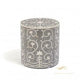 Bone Inlaid Stool Handcrafted | Luxury Handmade Stool