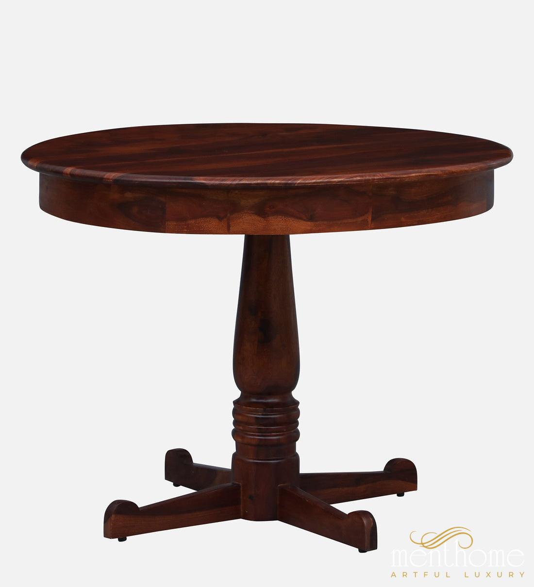 Rosewood Dining Table and Chair In Provincial Teak Finish with Cushioning | Luxury Handmade Chair