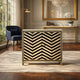 Black and White Handcrafted Decorative Cabinet | Luxury Handmade Cabinet