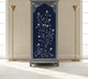 Blue Inlaid Double Door Wardrobe with Floral Detailing | Luxury Handmade Wardrobe