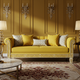 Luxury Yellow Inlay Sofa | Luxury Handmade Sofa