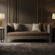Luxurious Handcrafted Inlay Sofa with Floral Pattern Cushions | Luxury Handmade Sofa