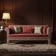 Luxury Inlay Patterned Red Sofa | Luxury Handmade Sofa