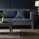 Luxury Inlay Design Navy Blue Sofa | Luxury Handmade Sofa