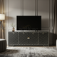 Luxury Black and White Inlay TV Cabinet | Luxury Handmade TV Cabinet