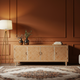 Luxury Inlay TV Cabinet with Geometric Pattern | Luxury Handmade TV Cabinet