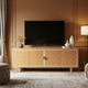 Luxury Inlay Chevron Pattern TV Cabinet | Luxury Handmade TV Cabinet