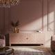 Luxury Inlay TV Cabinet with Geometric Pattern | Luxury Handmade TV Cabinet