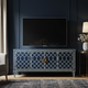 Luxury Inlay TV Cabinet with Geometric Pattern | Luxury Handmade TV Cabinet