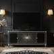 Inlay Sunburst Black Luxury TV Cabinet | Luxury Handmade TV Cabinet